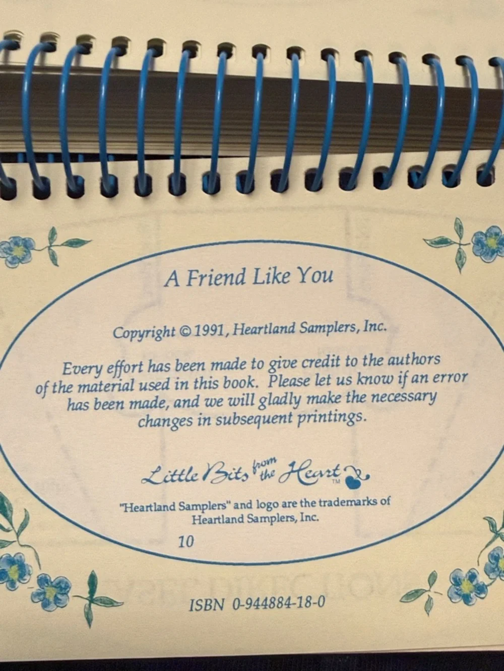 Vintage 1991 A Friend Like You Spiral Friendship Quote Notebook. Brand New.